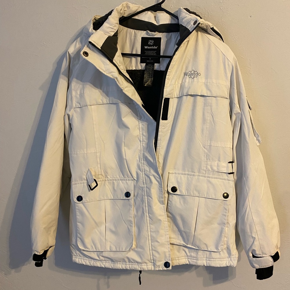 Wantdo Women's White Ski Jacket